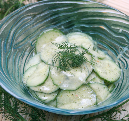 Photo: frischer gurkensalat frischer gurkensalat