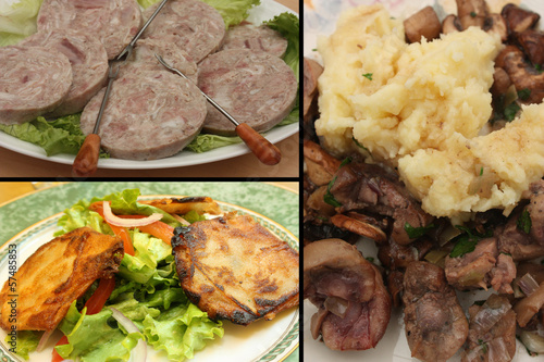 Photo: Cuisine Française - Abats :Andouille Rognon Cuisine Française - Abats :Andouille Rognon