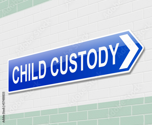 Illustration: Child custody concept. Child custody concept.
