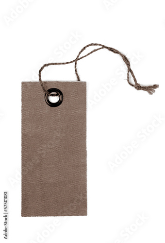 Photo: tag label isolated on white background tag label isolated on white background