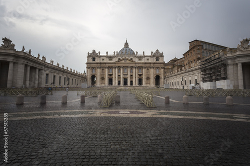Photo: St Peter's Square and Basilica, Vatican City St Peter's Square and Basilica, Vatican City
