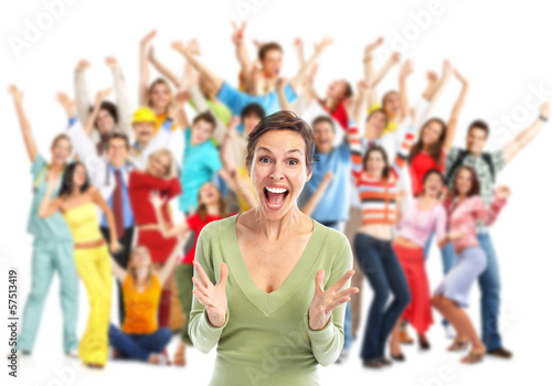 Photo: Goup of happy people Goup of happy people