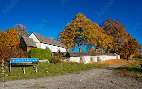 Photo: Saint Mary's Church in Risinge, Sweden is almost 1000 years old Saint Mary's Church in Risinge, Sweden is almost 1000 years old