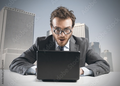 Photo: Nerd businessman Nerd businessman