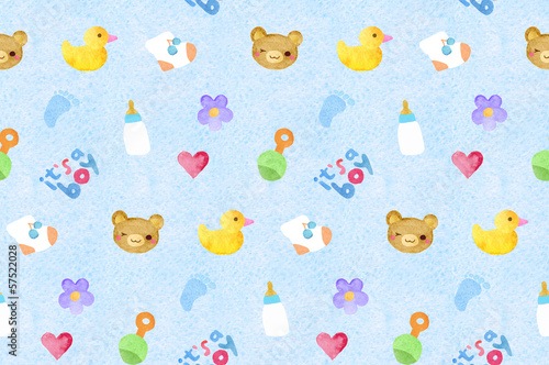Illustration: Watercolor seamless pattern Watercolor seamless pattern