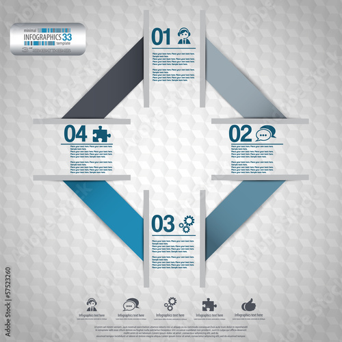 Vector: Minimal infographic template Minimal infographic template
