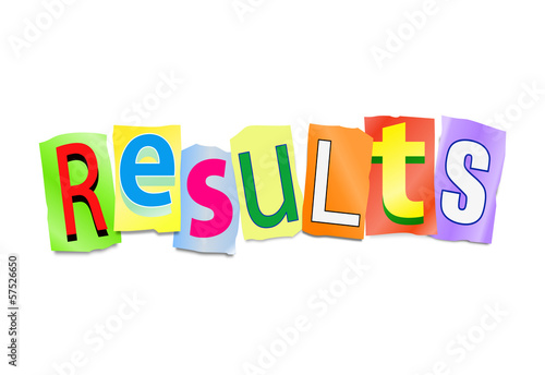 Illustration: Results concept. Results concept.