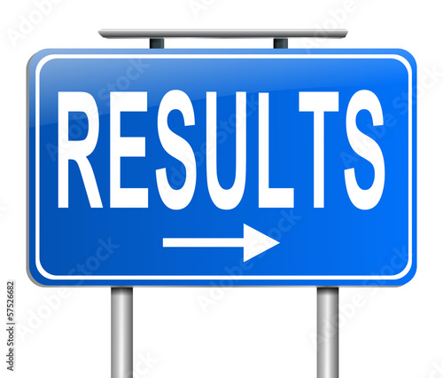 Illustration: Results concept. Results concept.