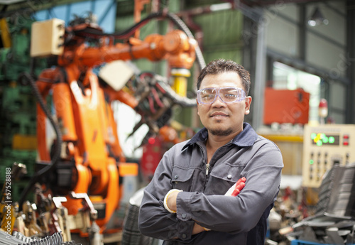 Photo: Industrial engineering in factory Industrial engineering in factory
