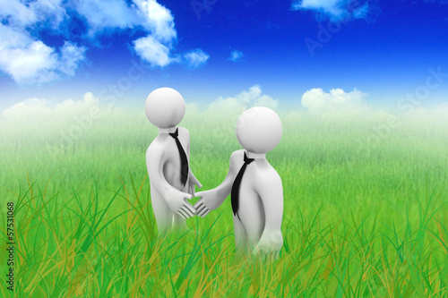 Illustration: business deal business deal