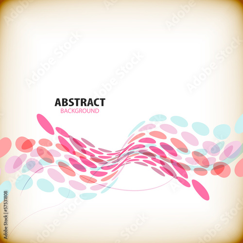 Vector: Abstract colorful wave shapes background Abstract colorful wave shapes background
