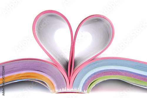 Photo: catalogue folded heart catalogue folded heart
