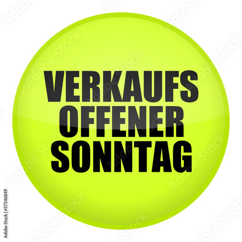 Vector: button 201204 verkaufsoffener sonntag I button 201204 verkaufsoffener sonntag I