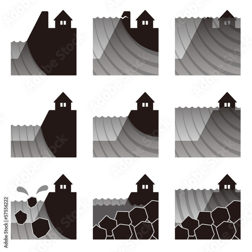 Illustration: 自然災害水害 自然災害水害
