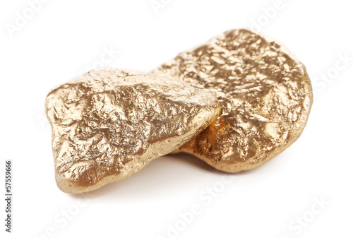 Photo: Close up of gold nugget. Close up of gold nugget.