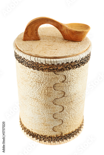 Photo: Handmade wooden cylindrical case Handmade wooden cylindrical case