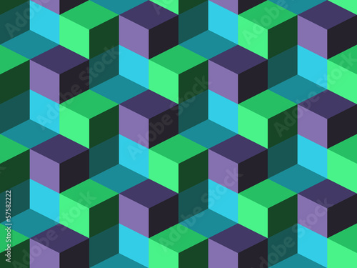 Illustration: Seamless background with cubes Seamless background with cubes