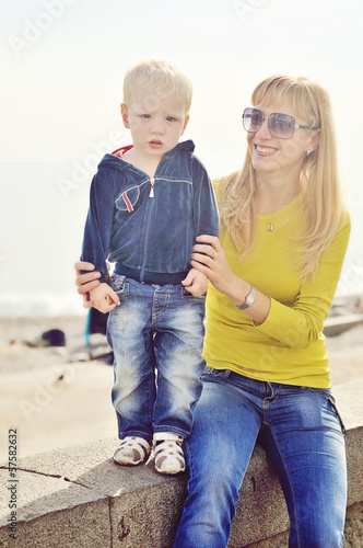 Photo: mother and son mother and son