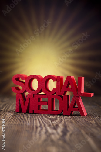 Illustration: Social media network connection concept Social media network connection concept
