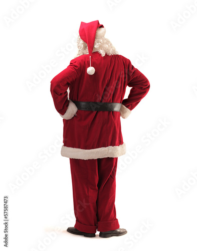 Photo: Santa Claus back Santa Claus back