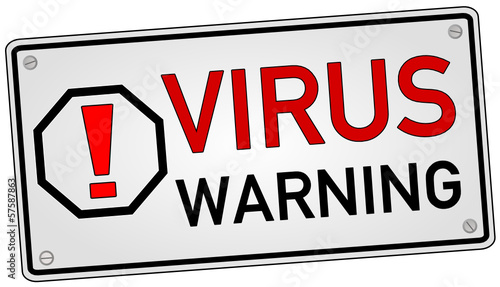 Vector: Virus Warning Schild #131024-svg02 Virus Warning Schild #131024-svg02