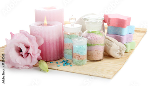 Photo: Aromatic salts in glass bottles and herbal compress balls for Aromatic salts in glass bottles and herbal compress balls for