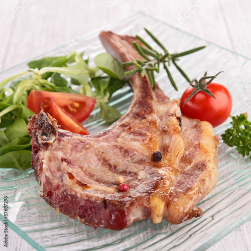 Photo: grilled lamb chop grilled lamb chop