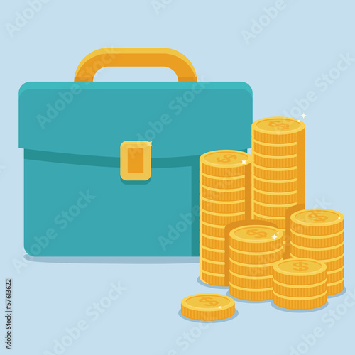 Vector: Vector business and finance concept in flat style Vector business and finance concept in flat style