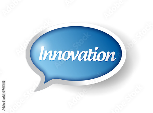 Illustration: innovation message bubble illustration design innovation message bubble illustration design