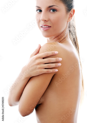 Photo: Beautiful girl topless Beautiful girl topless