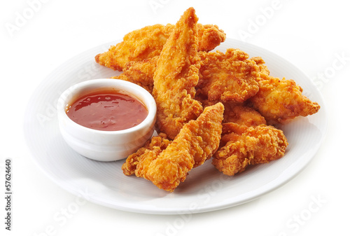 Photo: Fried chicken nuggets Fried chicken nuggets