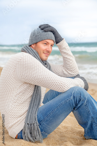 Photo: man relaxing man relaxing