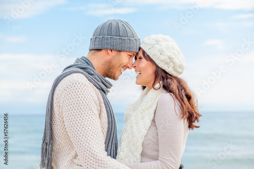 Photo: happy outdoor couple happy outdoor couple