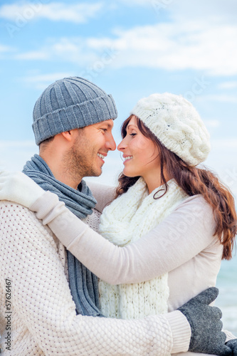 Photo: happy outdoor couple happy outdoor couple