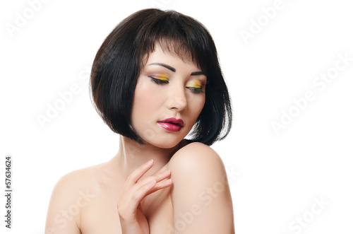 Photo: Portrait of woman with professional make-up Portrait of woman with professional make-up