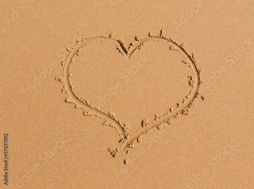 Photo: sand heart sand heart