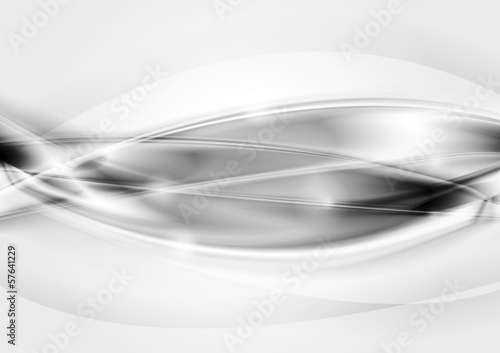 Vector: Abstract waves vector silver background Abstract waves vector silver background