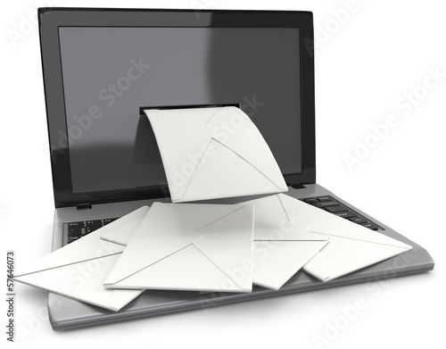 Illustration: notebook postfach notebook postfach