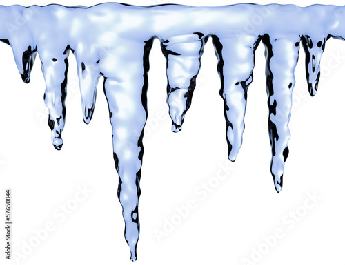 Illustration: Blue icicles seamless background Blue icicles seamless background