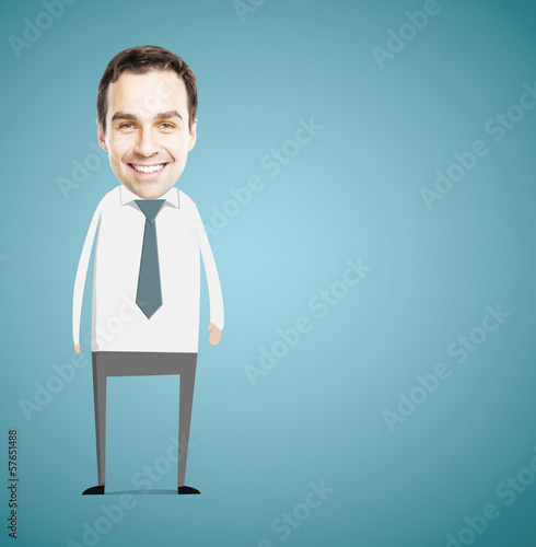 Photo: abstract smile businessman abstract smile businessman