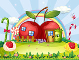 A monster going to the apple house