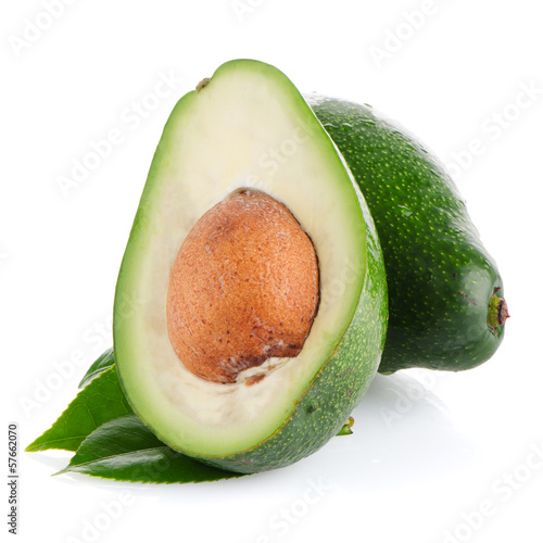 Photo: Avocados on white Avocados on white