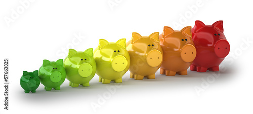 Illustration: energy-saving pigs energy-saving pigs