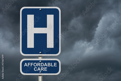 Illustration: Hospital and Affordable Care Hospital and Affordable Care