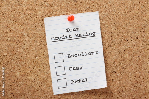 Photo: Your Credit Rating Tick Boxes Your Credit Rating Tick Boxes