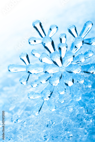 Photo: Snowflakes on snow Snowflakes on snow