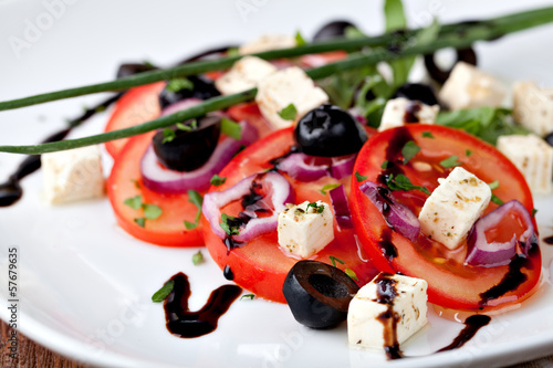 Photo: vegetable salad with feta cheese vegetable salad with feta cheese