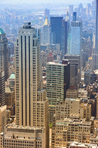Photo: New York City - Midtown Manhattan aerial view New York City - Midtown Manhattan aerial view