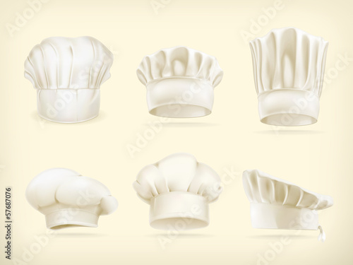 Vector: Chef hats set Chef hats set