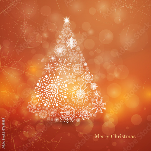 Vector: Vector Illustration of a Stylized Christmas Tree Vector Illustration of a Stylized Christmas Tree
